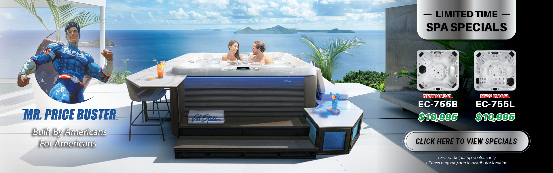 Calspas hot tub being used in a family setting - Mission Viejo